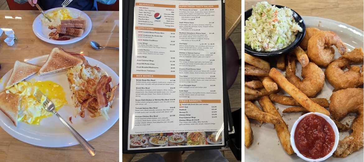 Sunrise Eatery Menu
